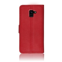 Étui Portefeuille Rouge pour Samsung Galaxy A8 (2018)
