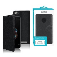 Étui portefeuille noir pour Xiaomi Redmi 5A