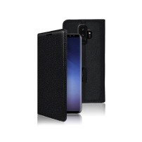 Étui portefeuille noir pour Samsung Galaxy S9 Plus