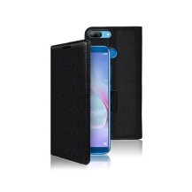 Étui Portefeuille Noir compatible Huawei Honor 9 Lite