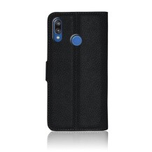 Etui portefeuille noir pour Huawei P20 Lite