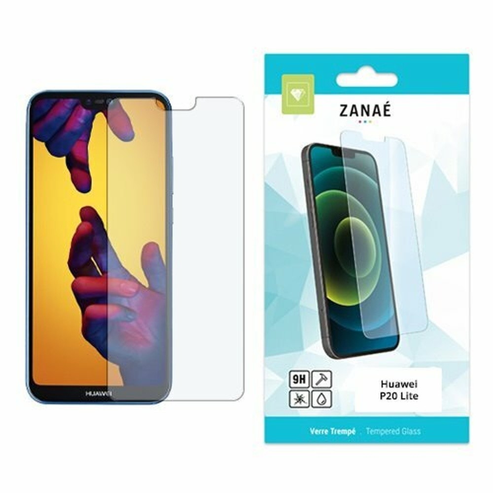 Verre trempé transparent pour Huawei P20 Lite