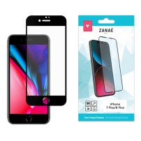 Verre trempé Full Cover noir pour iPhone 7 Plus et iPhone 8 Plus