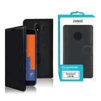 Etui Portefeuille Zanae noir pour Samsung Galaxy J4 (2018)