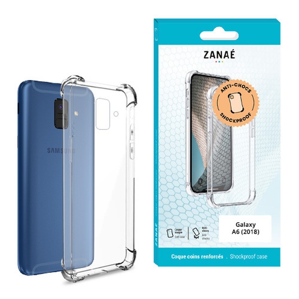 Coque silicone renforcée transparente pour Samsung Galaxy A6 (2018)