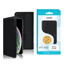 Étui portefeuille Zanae noir pour iPhone XS Max