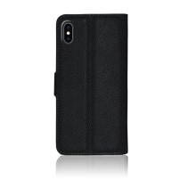 Étui portefeuille Zanae noir pour iPhone XS Max