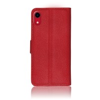 Étui portefeuille rouge Zanae compatible iPhone XR