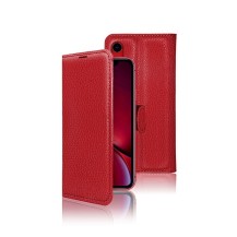 Étui portefeuille rouge Zanae compatible iPhone XR
