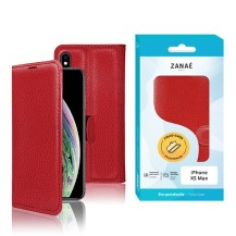 Etui Portefeuille Zanae Rouge pour iPhone XS Max