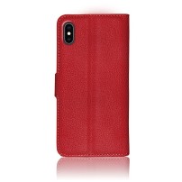 Etui Portefeuille Zanae Rouge pour iPhone XS Max