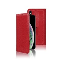 Etui Portefeuille Zanae Rouge pour iPhone XS Max