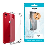 Coque en silicone transparent avec coins renforcés pour iPhone XR