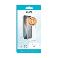 Coque en silicone transparent avec coins renforcés pour iPhone XR