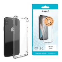 Coque silicone transparente pour iPhone X/XS avec coins renforcés