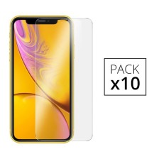 Verre trempé transparent pour iPhone 11 et XR