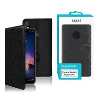 Etui Portefeuille Zanae Xiaomi Redmi Note 6 Pro Noir