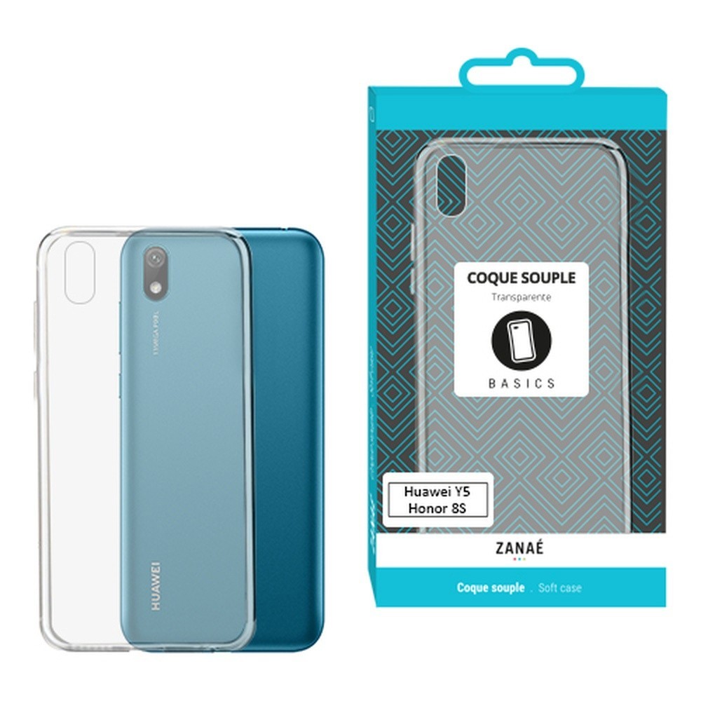 Coque Softgel transparente compatible Huawei Y5 (2019) et Honor 8S