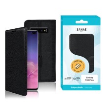 Étui Portefeuille Zanae Noir pour Samsung Galaxy S10 Plus