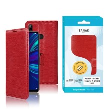 Étui Portefeuille Rouge pour Honor 10 Lite et Huawei P Smart 2019