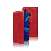 Étui Portefeuille Rouge pour Honor 10 Lite et Huawei P Smart 2019