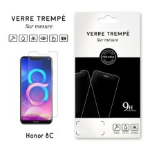 Verre trempé transparent compatible Honor 8C