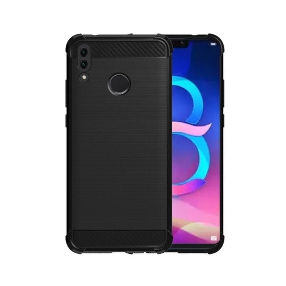 Coque SiliCase noire pour Honor 8C