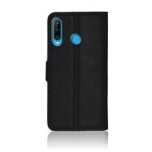 Etui portefeuille Zanae noir pour Huawei P30 Lite et P30 Lite XL
