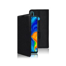 Etui portefeuille Zanae noir pour Huawei P30 Lite et P30 Lite XL