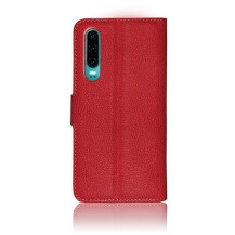 Etui Portefeuille Zanae pour Huawei P30 en rouge vibrant
