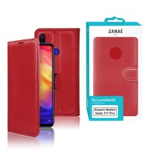 Étui portefeuille rouge pour Xiaomi Redmi Note 7/7 Pro