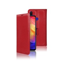 Étui portefeuille rouge pour Xiaomi Redmi Note 7/7 Pro