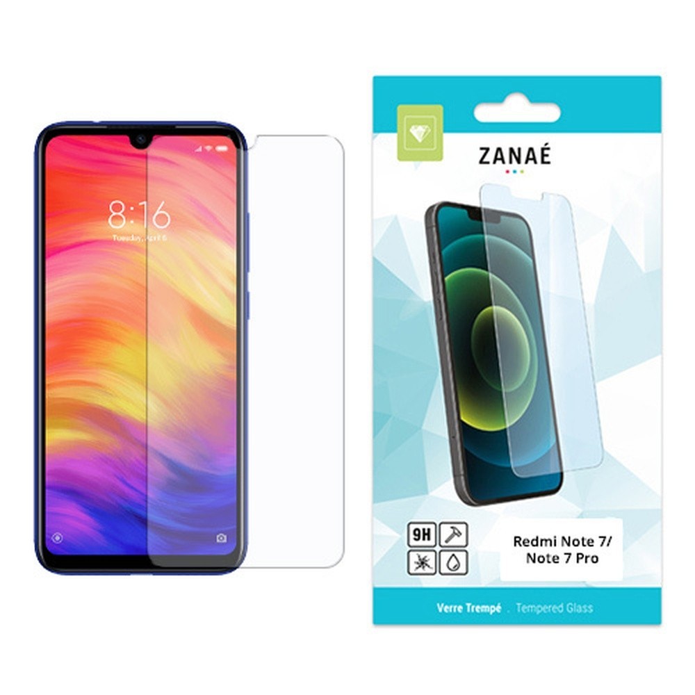 Verre trempé transparent pour Redmi Note 7 / Note 7 Pro