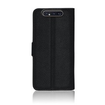 Étui portefeuille noir pour Samsung Galaxy A80