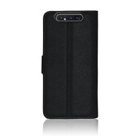 Étui portefeuille noir pour Samsung Galaxy A80