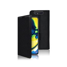 Étui portefeuille noir pour Samsung Galaxy A80
