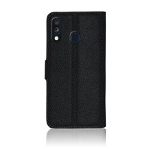 Etui Portefeuille Zanae pour Galaxy A40 Noir