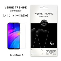 Verre trempé transparent pour Xiaomi Redmi 7