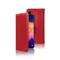 Étui portefeuille rouge pour Samsung Galaxy A10