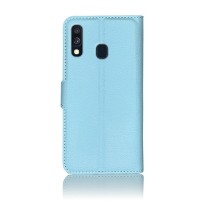 Étui Portefeuille Zanae bleu clair pour Samsung Galaxy A40
