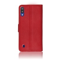 Etui Portefeuille Zanae pour Samsung Galaxy M10 Rouge
