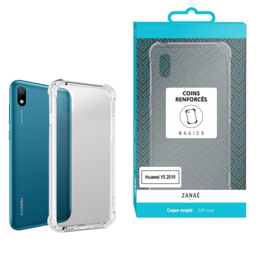 Coque en silicone transparente renforcée pour Huawei Y5 (2019)