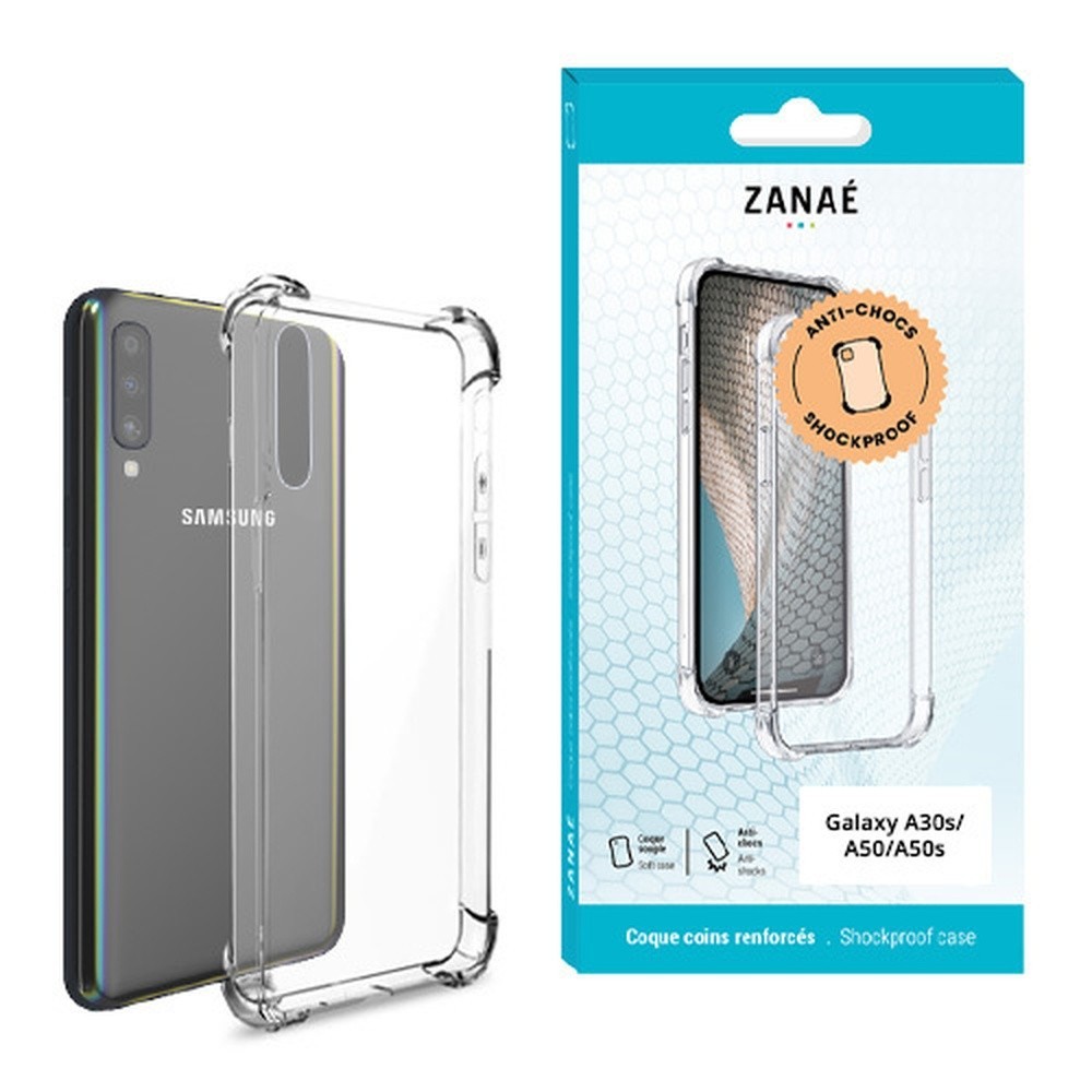Coque silicone transparente renforcée pour Samsung Galaxy A30s