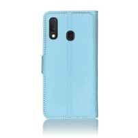 Etui Portefeuille Zanae bleu clair pour Samsung Galaxy A20e