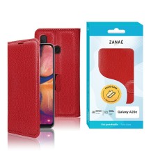 Étui portefeuille Zanae pour Samsung Galaxy A20e rouge