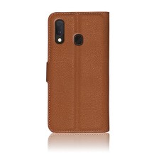 Étui Portefeuille Zanae marron pour Samsung Galaxy A20e