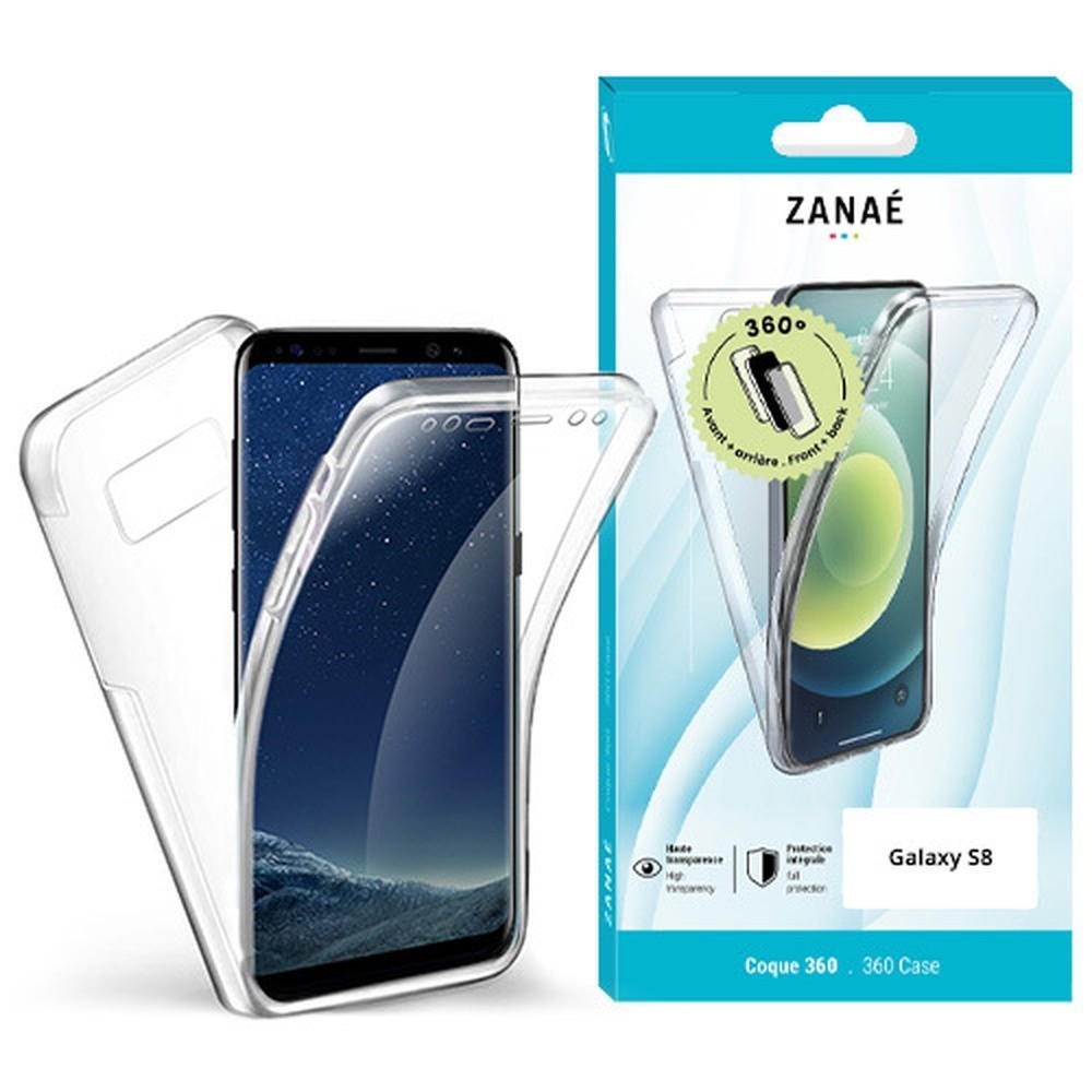 Image de la coque 360° transparente pour Samsung Galaxy S8