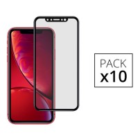 Verres trempés noirs pour iPhone 11/XR