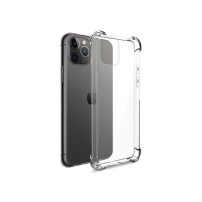 Coque silicone transparente avec coins renforcés pour iPhone 11 Pro Max