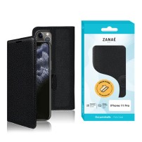 Étui Portefeuille Zanae noir compatible iPhone 11 Pro